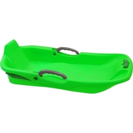 Green Snow Sled 1 seat with Brake and Handle
