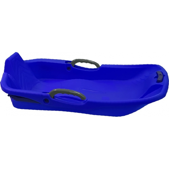 Blue Snow Sled 1 seat with Brake and Handle Cord