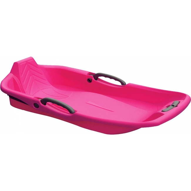 Pink Snow Sled 1 seat with Brake and Handle