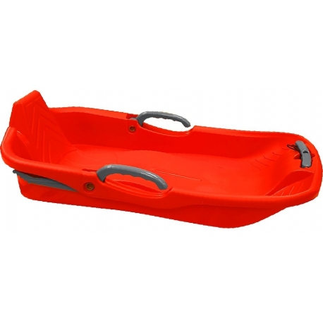 Red Snow Sled 1 seat with Brake and Handle