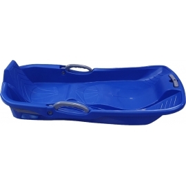 Blue Snow Sled 2 Seats with Brake and Handle