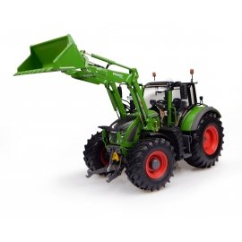 1:32 Scale Fendt 722 with front loader "New Green Color" Diecast Replica