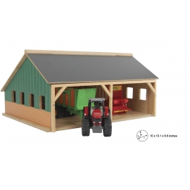 Wooden Farm Shed for 4 tractors