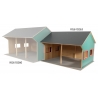 Wooden 1:16 Scale farm shed toy for 2 tractors