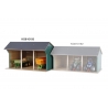 Wooden Farm shed toy for 3 tractors big