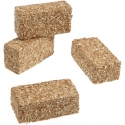 Kids Globe 1:32 Scale 4 Piece Rectangular Straw Bales Toy Set KG610704