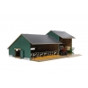 Wooden Toy Cow stable with farmer shed