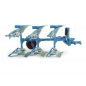 Universal Hobbies 1:32 Scale Lemken Opal 090 3 Furrow Reversible Plough Diecast Replica UH5262