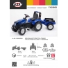 New Holland T8.435 Pedal Tractor with Trailer