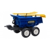 NEW HOLLAND TWIN AXLE DUMPER TRAILER + RAKE & SHOVEL