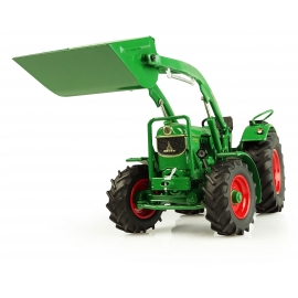 Universal Hobbies 1:32 Scale Deutz-hr D60 05 - 4WD No Cabin with Front Loader and Bucket Tractor Diecast Replica UH5307