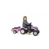 Princess Tractor with Trailer, shovel & rake - +2 years