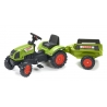 Claas Arion 410 Pedal Tractor with Trailer