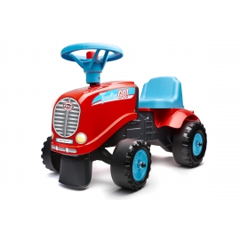 Falk Go! Red Tractor with Trailer and 2 sets of stickers, Ride-on and Push-along +1.5 years FA200B