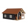 Wooden Horse stable with 2 boxes and workshop