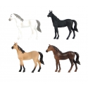 Kids Globe 1:32 Scale 4 Piece Horses Toy KG640085