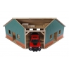 Wooden Farm shed corner for 1 tractor 1:16 scaled