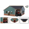 Wooden Farm shed corner for 1 tractor 1:16 scaled