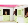 Horse stable with 4 boxes storage and wash box