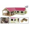 Horse stable with 4 boxes storage and wash box