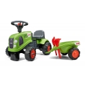 Falk ClaasTractor with Trailer, Rake and Shovel, 2 sets of stickers, Ride-on and Push-along +1.5 years FA212C