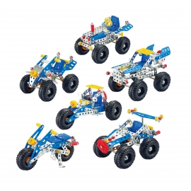 Tronico Metal Construction set - 6 in 1 - 306 parts