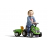 Baby Deutz-Fahr ride-on tractor with trailer, rake & shovel