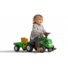 Baby Deutz-Fahr ride-on tractor with trailer, rake & shovel