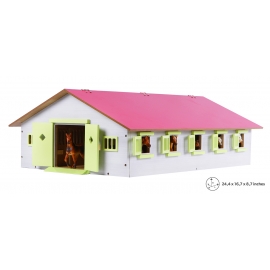 Wooden Horse stable with 9 boxes