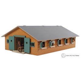 Wood Horse stable with 9 boxes
