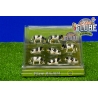 Cows 8pcs Black/white laying & Standing