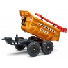 Case CE Maxi tilt trailer with shovel and rake