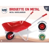 Metal Wheelbarrow with Rubber wheel - Red