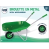 Metal Wheelbarrow with Rubber wheel - Green