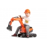 Kubota KX080-4 with opening seat and helmet