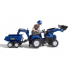 Falk New Holland Pedal Backhoe with Front Loader, Excavator and Maxi dumper trailer, Ride-on +3 years FA3090W