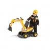 JCB excavator w/opening seat and helmet