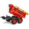 Kubota Twin axles Maxi Dumper trailer with shovel and rake