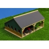 Wooden Farm Shed for 4 tractors