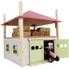 Hay Barn with Loft and Heigh adjustable roof - Pink -