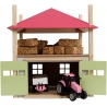 Hay Barn with Loft and Heigh adjustable roof - Pink -