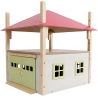 Hay Barn with Loft and Heigh adjustable roof - Pink -