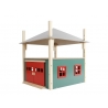 Wooden Hay Barn with Loft and Heigh adjustable roof Toy