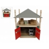 Wooden Hay Barn with Loft and Heigh adjustable roof Toy