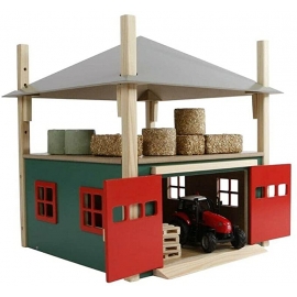 Wooden Hay Barn with Loft and Heigh adjustable roof Toy
